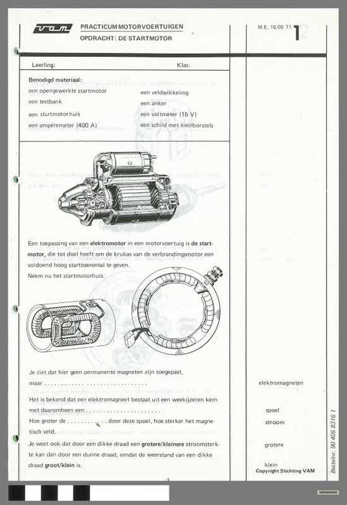 Handboek van Vam Practicum motorvoertuigen