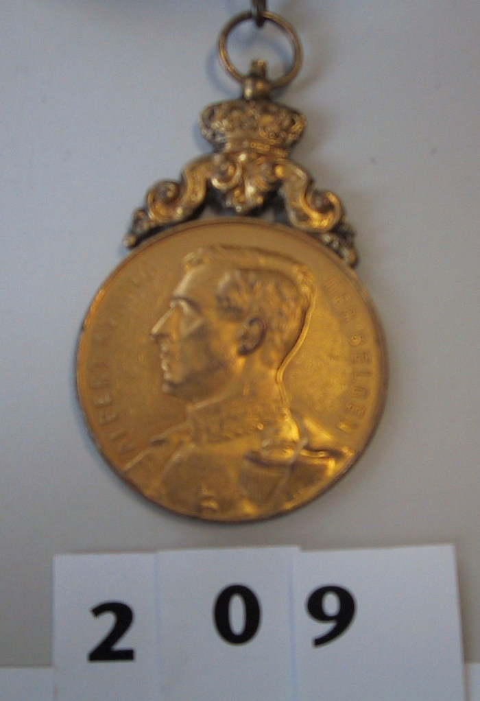 Medaille: Maatschappij Oud Wapenbroeders Wenduyne A/Zee Vaandelfeest op 05-07-1914