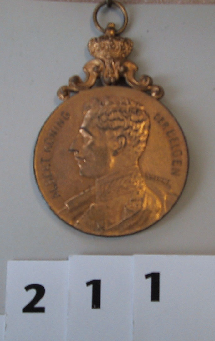 Medaille: Maatschappij Oude Wapenbroeders Middelburg Vaandelfeest op 25-05-1913