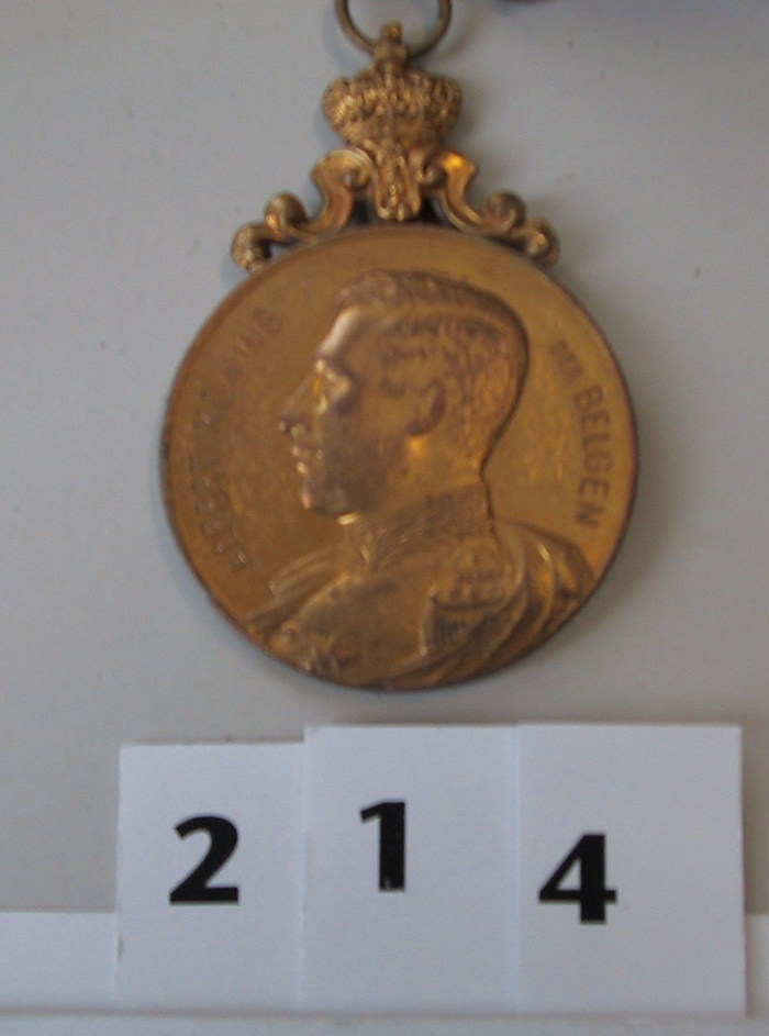 Medaille Vereenigde Wapenbroeders Westkapelle Vaandelfeest op 05-06-1911