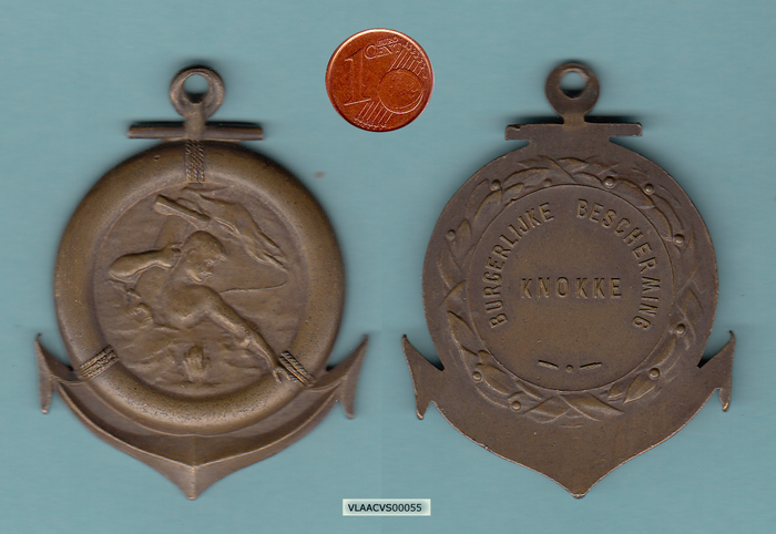Medaille: Burgerlijke Bescherming - Knokke
