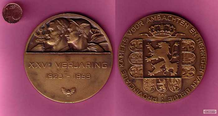 Medaille Kamers voor ambachten en neringen - 1928-1953