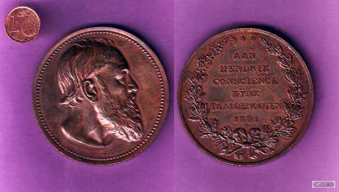Ere-Medaille van Hendrik Conscience - 1881