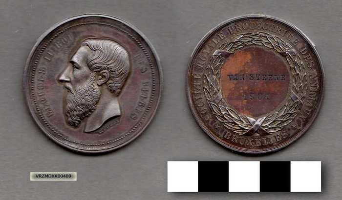 Bronzen erepenning - Société Royale Protectrice des Animaux - 1901