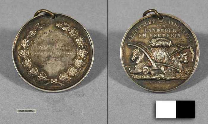 Zeeuwsche Maatschappij van Landbouw en Veeteelt - Zilveren medaille - Juni 1889