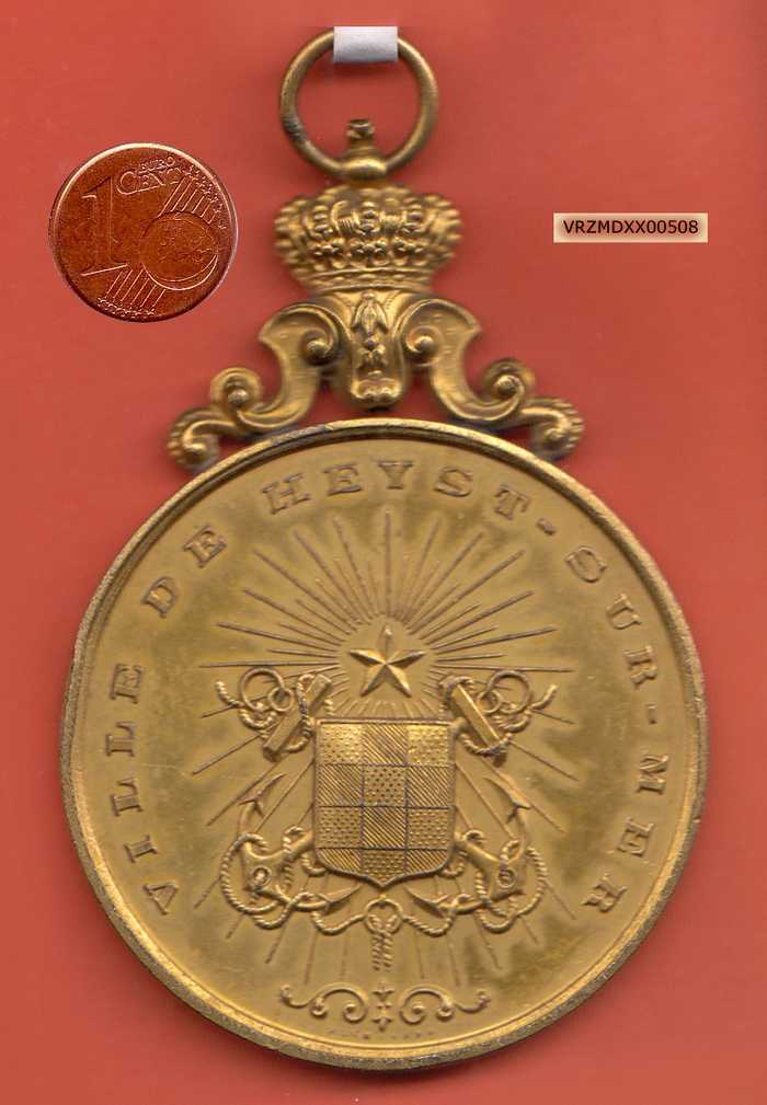 Medaille: Ville de Heyst-sur-Mer - Grand Concours de Balcons fleuris et de Charrettes - 20/8/1900
