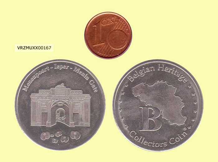 Belgian Heritage Collectors Coin - Menenport Ieper