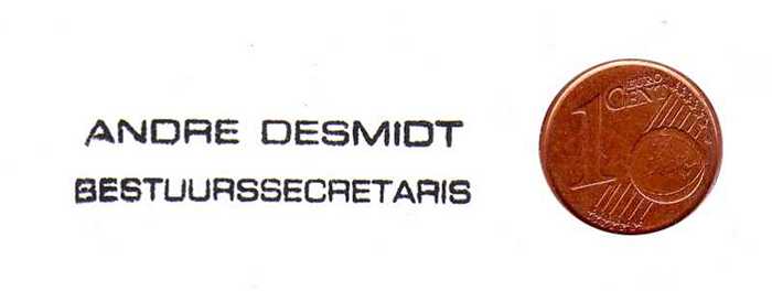 ANDRE DESMIDT - Bestuurssecretaris