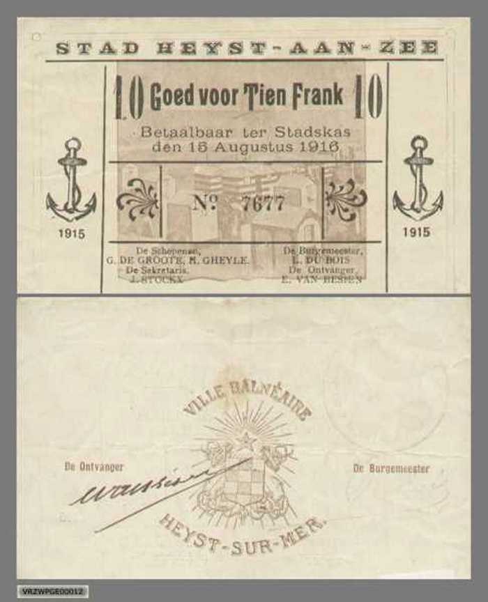 Tien Frank (Heyst-aan-Zee - België)