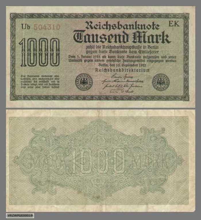 1000 Mark (Berlin - Duistland)